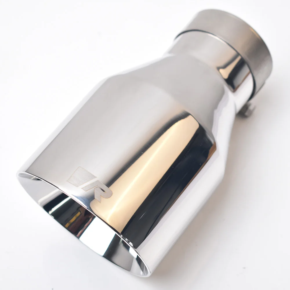 Shinny R Logo Car 304 Stainless Steel Universal Bevel Edge System Muffler End Pipe Bright Exhaust Tip
Shinny R Logo Car 304 Stainless Steel Universal Bevel Edge System Muffler End Pipe Bright Exhaust Tip