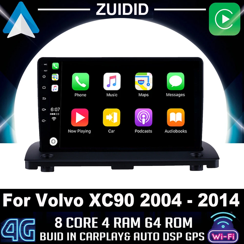 Автомобильный видеопроигрыватель, 9 дюймов, Android 10, для Вольво XC90, 2004-2014, GPS, радио стерео, IPS, сенсорный экран, Carplay BT, WIF
Автомобильный видеопроигрыватель, 9 дюймов, Android 10, для Вольво XC90, 2004-2014, GPS, радио стерео, IPS, сенсорный экран, Carplay BT, WIF
