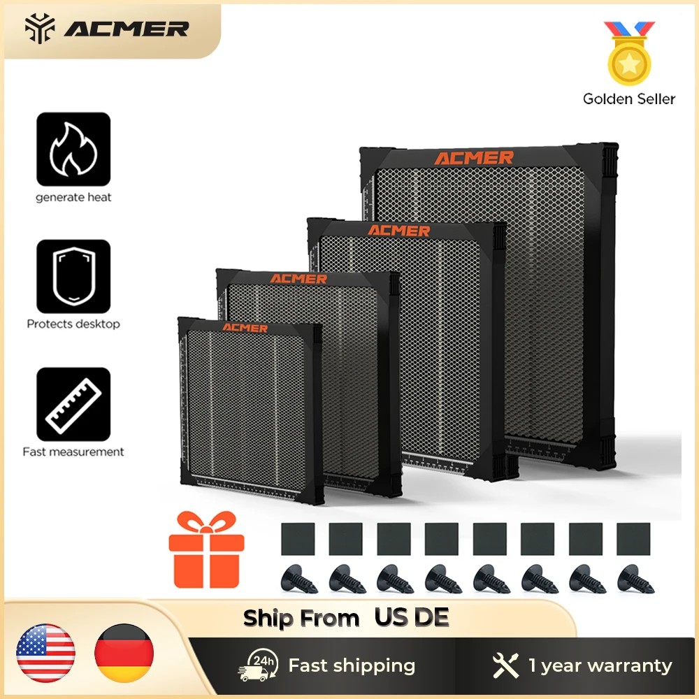 ACMER Laser Honeycomb Work Table Laser Equipment CNC Honeycomb Bed Panel For CO2 Or Diode Cutting Laser Engraer Accessories
ACMER Laser Honeycomb Work Table Laser Equipment CNC Honeycomb Bed Panel For CO2 Or Diode Cutting Laser Engraer Accessories