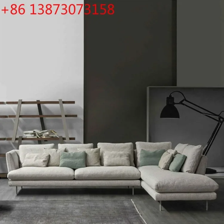 Italian minimalist living room cotton and linen sofa simple modern designer large and small apartment fabric sofa high density
Italian minimalist living room cotton and linen sofa simple modern designer large and small apartment fabric sofa high density
