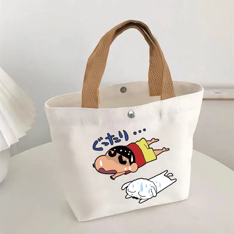 Kawaii Crayon Shin-Chan Women's Handbag Large Capacity Canvas Commuting Shoulder Bag Cute Cartoon Portable Shopping Tote Bags
Kawaii Crayon Shin-Chan Women's Handbag Large Capacity Canvas Commuting Shoulder Bag Cute Cartoon Portable Shopping Tote Bags