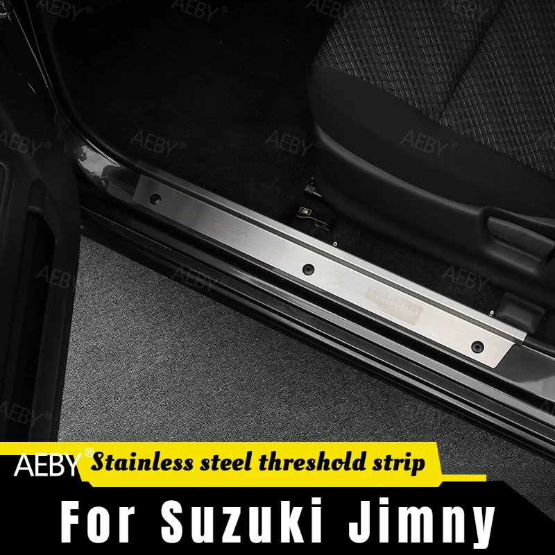 For Suzuki Jimny 2007-2017 Entrance protection,Stainless steel door sill decorative plate,Welcome pedal sill strip,Accessories
For Suzuki Jimny 2007-2017 Entrance protection,Stainless steel door sill decorative plate,Welcome pedal sill strip,Accessories