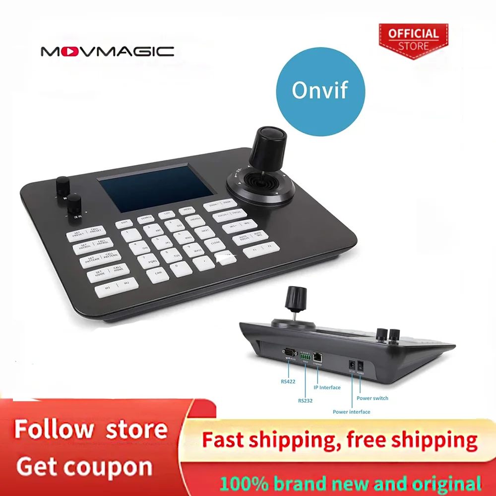 MOVMAGIC 4D Keyboard Joystick POE PTZ Controller Video Conferencing Camera Keyboard Controller for live streaming
MOVMAGIC 4D Keyboard Joystick POE PTZ Controller Video Conferencing Camera Keyboard Controller for live streaming