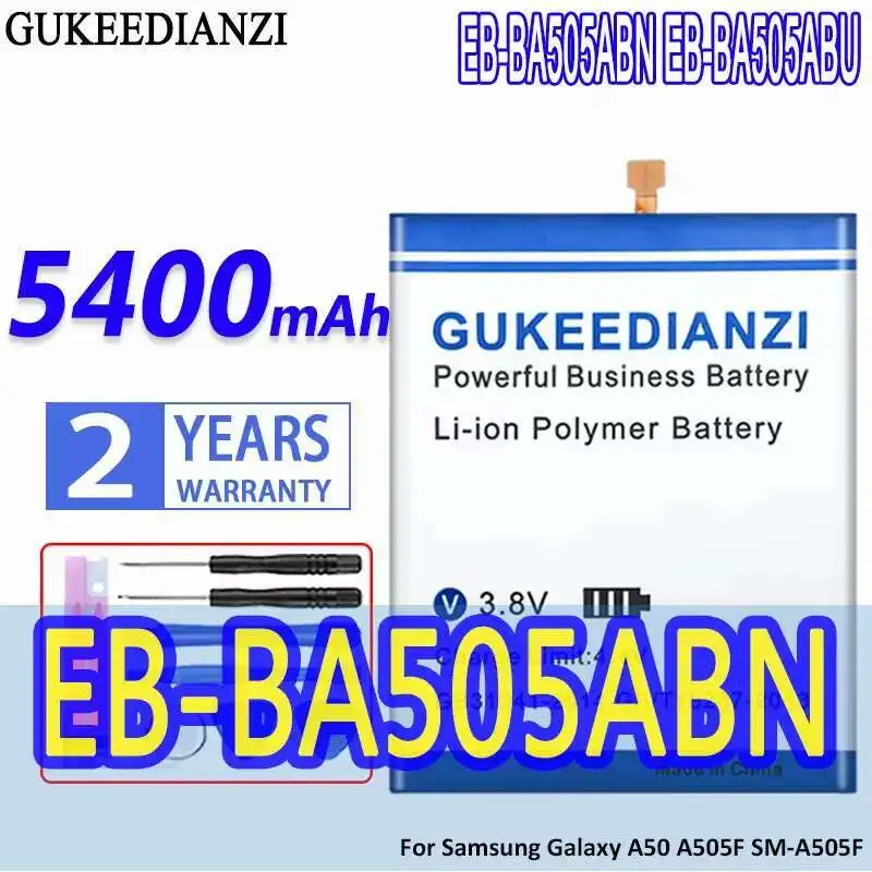 Безопасный аккумулятор для мобильного телефона EB-BA505ABN EB-BA505ABU 5400 мАч для Samsung Galaxy A50 A505F SM-A505F, экологически чистый
Безопасный аккумулятор для мобильного телефона EB-BA505ABN EB-BA505ABU 5400 мАч для Samsung Galaxy A50 A505F SM-A505F, экологически чистый