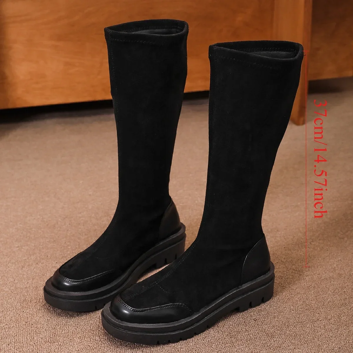 Pop Women Flats Shoes Platform Chelsea Over The Knee Boots 2024 Winter Trend New Gladiator Suede Shoes Goth High Sock Botas
Pop Women Flats Shoes Platform Chelsea Over The Knee Boots 2024 Winter Trend New Gladiator Suede Shoes Goth High Sock Botas