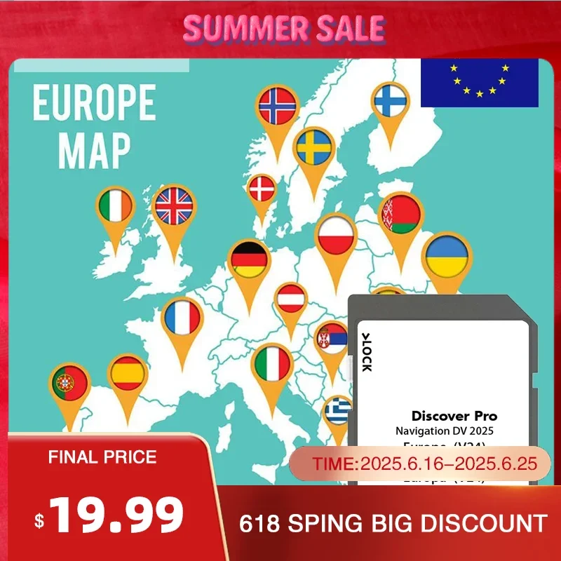 Discover Pro DV V24 Navigation for Volkswagen E-Golf 2014 SD Card 64GB UK Europe Sat Nav SD Card 2025 Media
Discover Pro DV V24 Navigation for Volkswagen E-Golf 2014 SD Card 64GB UK Europe Sat Nav SD Card 2025 Media