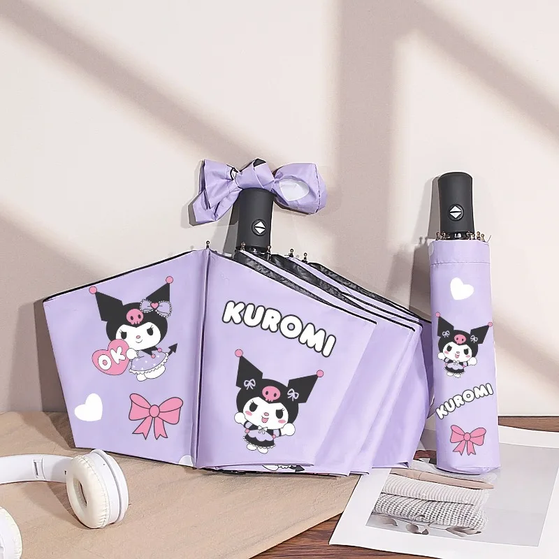 Зонт Sanrio Kuromi с автоматическим открытием и закрытием, 3-х секционный, компактный, с защитой от солнца, с черным покрытием, UPF 40+, для школьниц
Зонт Sanrio Kuromi с автоматическим открытием и закрытием, 3-х секционный, компактный, с защитой от солнца, с черным покрытием, UPF 40+, для школьниц