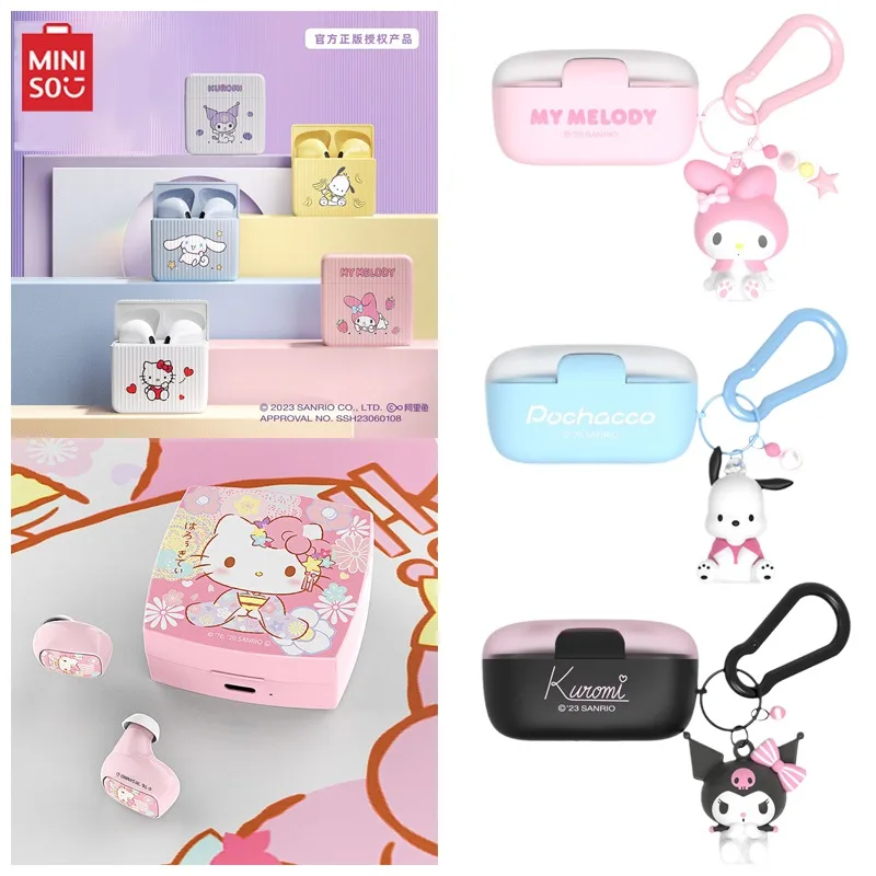 Miniso Sanrio My Melody Kuromi Hellokittys Симпатичные портативные беспроводные Bluetooth-наушники высокого качества, наушники-вкладыши Bluetooth
Miniso Sanrio My Melody Kuromi Hellokittys Симпатичные портативные беспроводные Bluetooth-наушники высокого качества, наушники-вкладыши Bluetooth