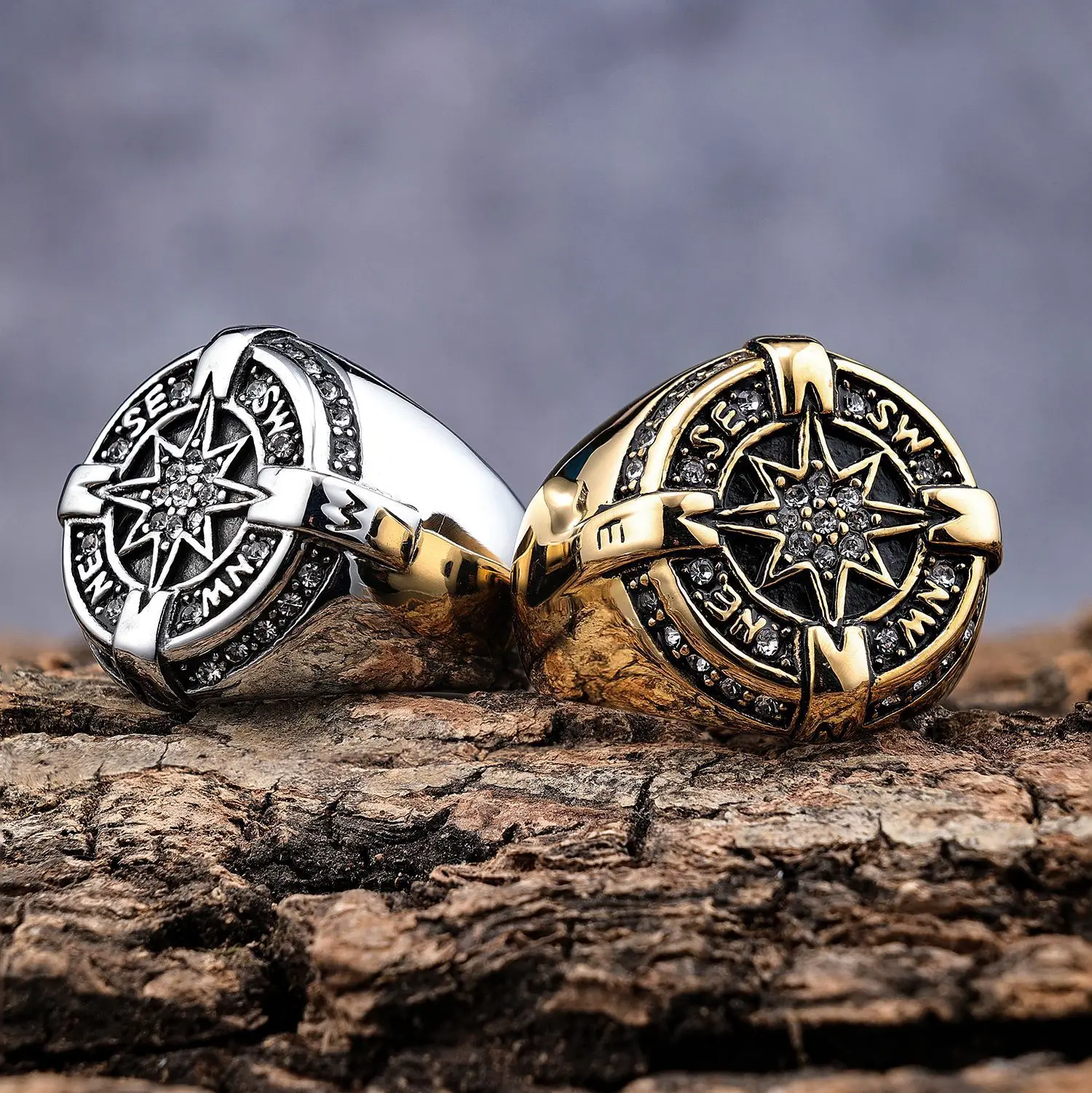 Vintage Compass Star Ring - Stainless Steel Lovers Ring for Office Career Party (20mm)
Vintage Compass Star Ring - Stainless Steel Lovers Ring for Office Career Party (20mm)