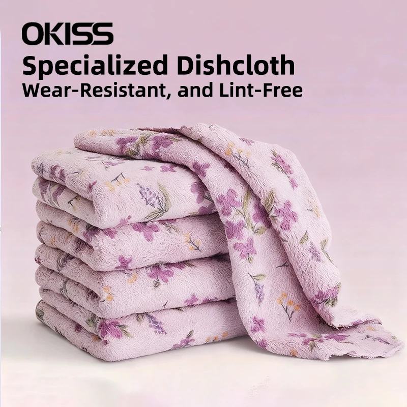 Kitchen Washing Dish Rags Kitchen Towels Household Wipe Towels Thiened Absorbent Soft Oil-Resistant Specialized for Dishwashing
Kitchen Washing Dish Rags Kitchen Towels Household Wipe Towels Thiened Absorbent Soft Oil-Resistant Specialized for Dishwashing