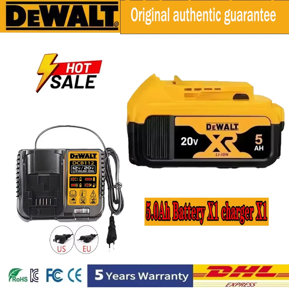 100% Genuine Dewalt 20V Battery, Dewalt DCB200 Power Tool Battery 2AH 5AH 6AH High Rate Rechargeable Lithium Ion Battery
100% Genuine Dewalt 20V Battery, Dewalt DCB200 Power Tool Battery 2AH 5AH 6AH High Rate Rechargeable Lithium Ion Battery