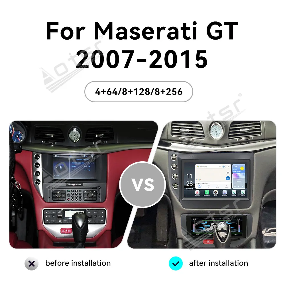 9-дюймовый автомобильный радиоприемник Android 13 CarPlay для Maserati GT 2007-2015, мультимедийный плеер с сенсорным экраном, GPS-навигация, автомобильные аксессуары DSP
9-дюймовый автомобильный радиоприемник Android 13 CarPlay для Maserati GT 2007-2015, мультимедийный плеер с сенсорным экраном, GPS-навигация, автомобильные аксессуары DSP