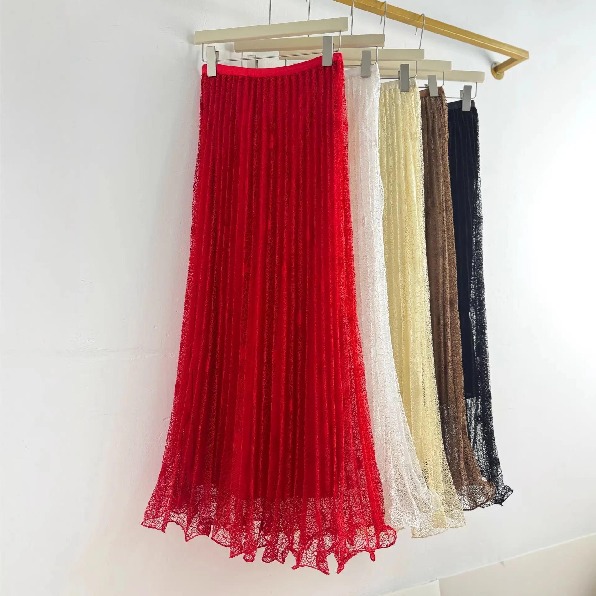 Elegant A-Line Midi Skirt Women's Fashion Luxury Pleated Floor-Length Gown Polyester Fabric Polished Lady Style
Elegant A-Line Midi Skirt Women's Fashion Luxury Pleated Floor-Length Gown Polyester Fabric Polished Lady Style