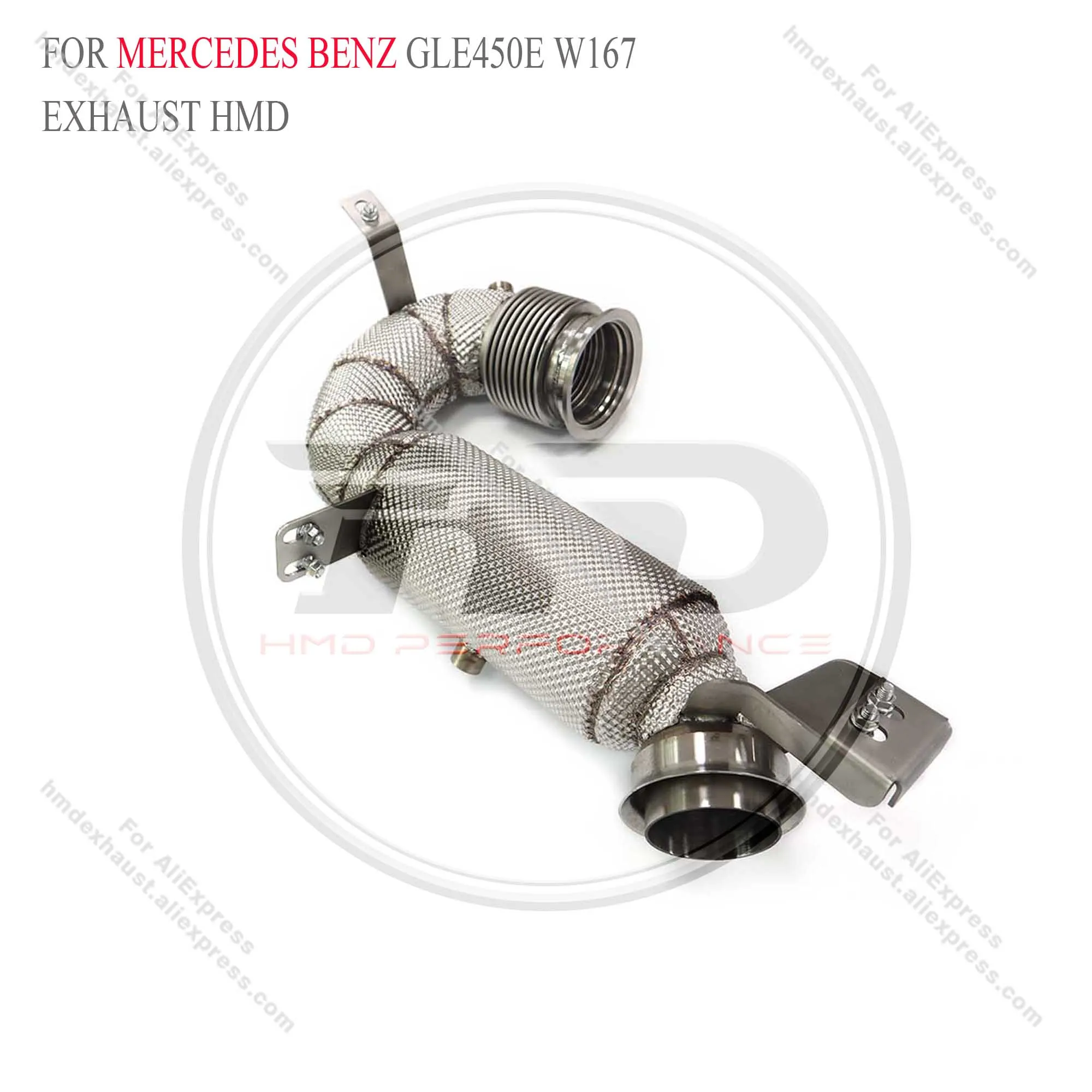 HMD Exhaust System Stainless Steel Performance Downpipe for Mercedes Benz GLE450E W167 With Heat Shield
HMD Exhaust System Stainless Steel Performance Downpipe for Mercedes Benz GLE450E W167 With Heat Shield