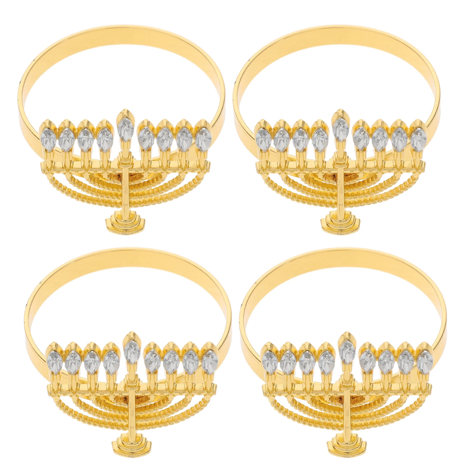 4 Pcs Napkin Rings Sturdy Alloy Reusable Easy Clean Hotel Family Gathering Business Dinners Hanukkah Decorations Table
4 Pcs Napkin Rings Sturdy Alloy Reusable Easy Clean Hotel Family Gathering Business Dinners Hanukkah Decorations Table