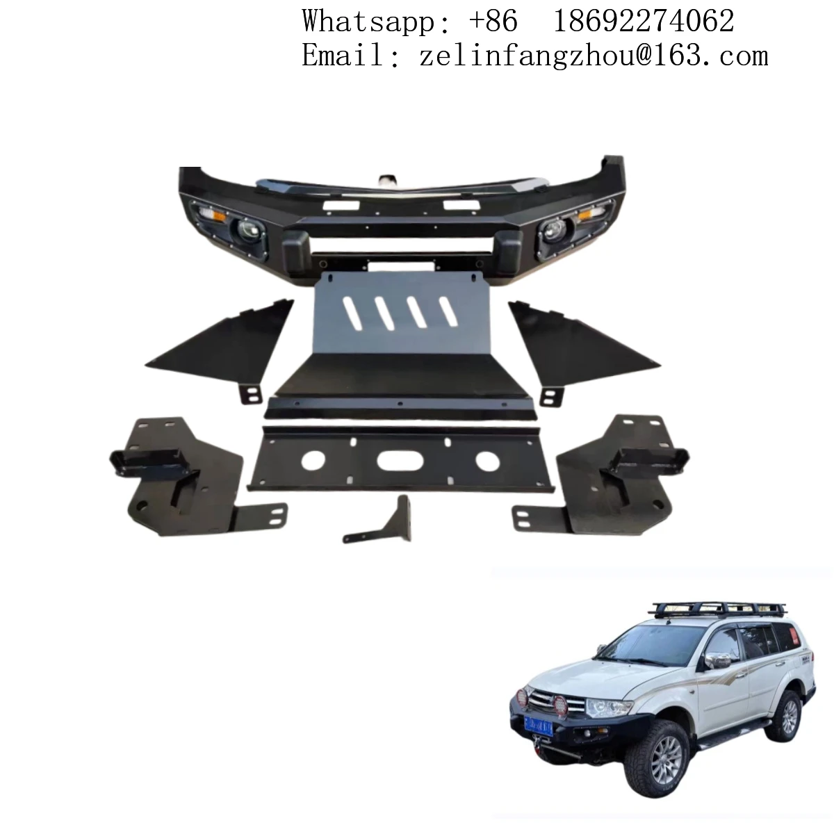 Стальной передний бампер с вырезами под буксировочный крюк для Pajero Sport Montero 2-го поколения 2008-2016, внедорожный, усиленный
Стальной передний бампер с вырезами под буксировочный крюк для Pajero Sport Montero 2-го поколения 2008-2016, внедорожный, усиленный