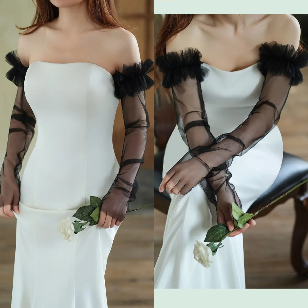 Elegant Long Sleeves Bridal Sleeves Transparent Pleated Wedding Long Sleeves Removable Multiple Colors Gauze Sleeves Bride
Elegant Long Sleeves Bridal Sleeves Transparent Pleated Wedding Long Sleeves Removable Multiple Colors Gauze Sleeves Bride