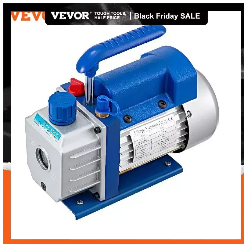 VEVOR 2.5CFM Refrigerant Vacuum Pump 1 Stage 1-4HP HVAC Vacuum Pump for Household Air Conditioning Automobile Maintenance 220V
VEVOR 2.5CFM Refrigerant Vacuum Pump 1 Stage 1-4HP HVAC Vacuum Pump for Household Air Conditioning Automobile Maintenance 220V