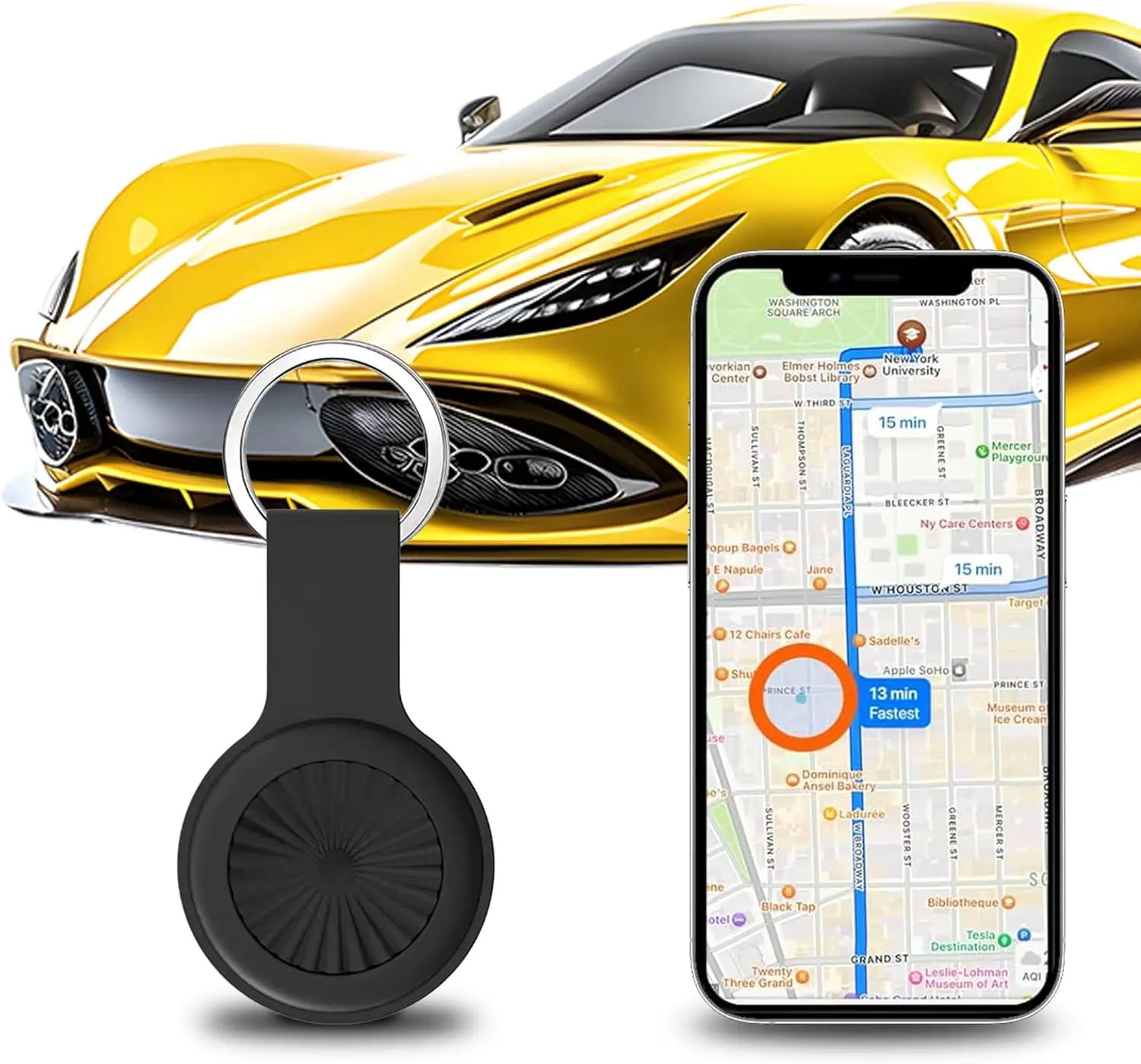 Mini GPS Tracker for Vehicles & Dogs, Global Coverage, iOS/Android App, No Subscription, No SIM Required
Mini GPS Tracker for Vehicles & Dogs, Global Coverage, iOS/Android App, No Subscription, No SIM Required