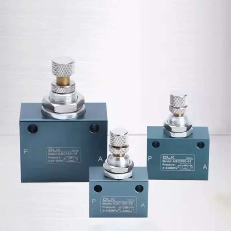 ASC series One-way throttle valve solenoid ASC-06 08 10 15 Flow air Controlled Valve For Compressed Air Yadeke type ASC300
ASC series One-way throttle valve solenoid ASC-06 08 10 15 Flow air Controlled Valve For Compressed Air Yadeke type ASC300