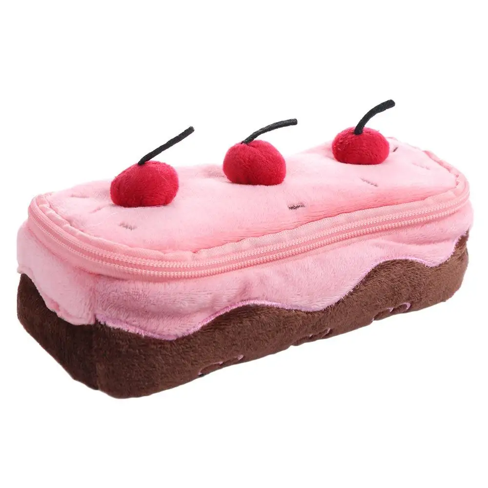 Fashion Cherry Cake Plush Pen Bag Large Capacity Cosmetic Bags Stationery Bag Kawaii Stuffed Pencil Pouch Stationery Box
Fashion Cherry Cake Plush Pen Bag Large Capacity Cosmetic Bags Stationery Bag Kawaii Stuffed Pencil Pouch Stationery Box