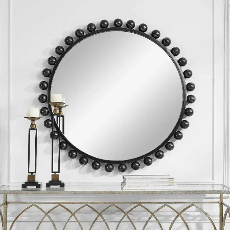 YA17 Washing, wrought iron mirror can be hung with hemp rope mirror, bathroom mirror with table art small wall pattern
YA17 Washing, wrought iron mirror can be hung with hemp rope mirror, bathroom mirror with table art small wall pattern