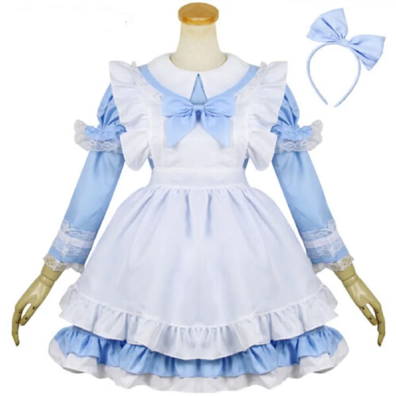 French Maid Independent Apron with Headwear, Long Sleeved Lace Stitching Sexy Bow Tie Cute and Sweet Girly Role-playing Custom
French Maid Independent Apron with Headwear, Long Sleeved Lace Stitching Sexy Bow Tie Cute and Sweet Girly Role-playing Custom