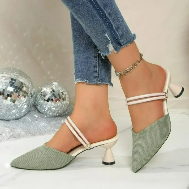 2025 Plus Size Women's Shoes Closed Toe Women's Slippers Elegant Dress Slippers Women Pointed Toe High Heels Modern Sandals
2025 Plus Size Women's Shoes Closed Toe Women's Slippers Elegant Dress Slippers Women Pointed Toe High Heels Modern Sandals