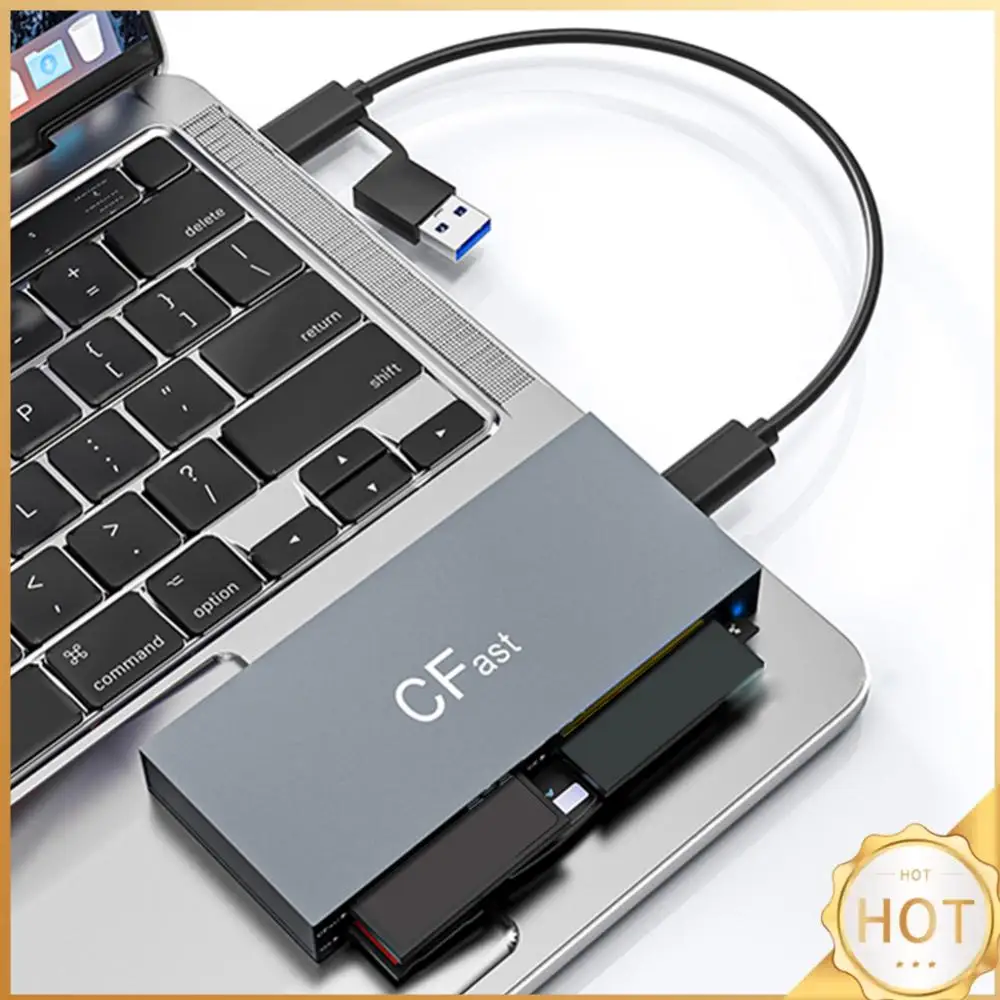 CFast Card Reader Read 6 Cards Simultaneously Memory Stick Pro Duo Adapter 5Gbps USB Card Reader for CFast CF MS SD TF XD Card
CFast Card Reader Read 6 Cards Simultaneously Memory Stick Pro Duo Adapter 5Gbps USB Card Reader for CFast CF MS SD TF XD Card