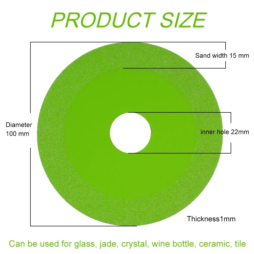 22mm Diamond Ultra-thin Green Brazed Blade Cutting Blade Ceramic Jade Glass Brick Wine Bottle Grinding Cutting Saw Blade Tool
22mm Diamond Ultra-thin Green Brazed Blade Cutting Blade Ceramic Jade Glass Brick Wine Bottle Grinding Cutting Saw Blade Tool