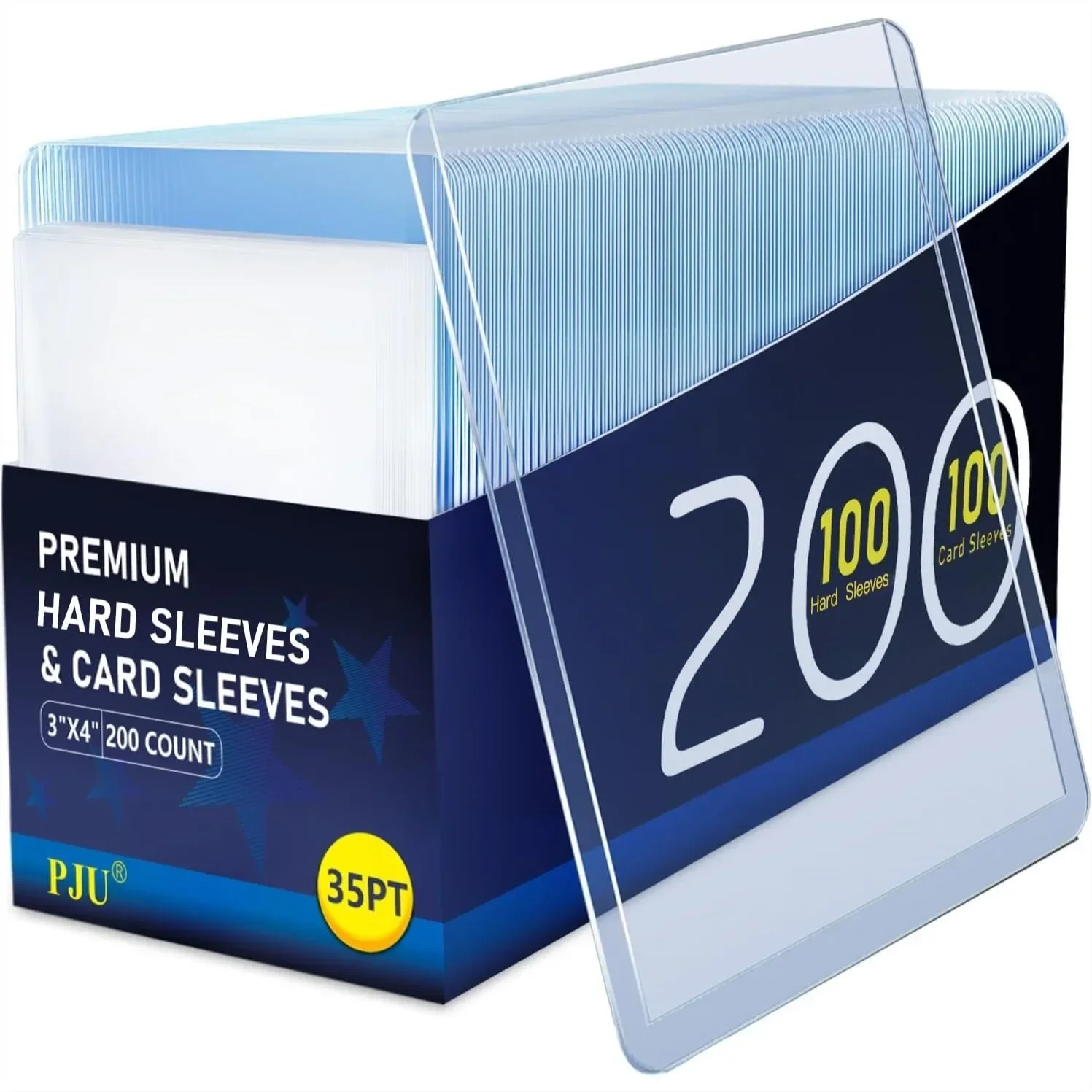 200 Hard Plastic Card Sleeves for Trading Cards, Premium Baseball Card Protectors, 3x4 Sports Game Card Holder with 100 Hard and
200 Hard Plastic Card Sleeves for Trading Cards, Premium Baseball Card Protectors, 3x4 Sports Game Card Holder with 100 Hard and