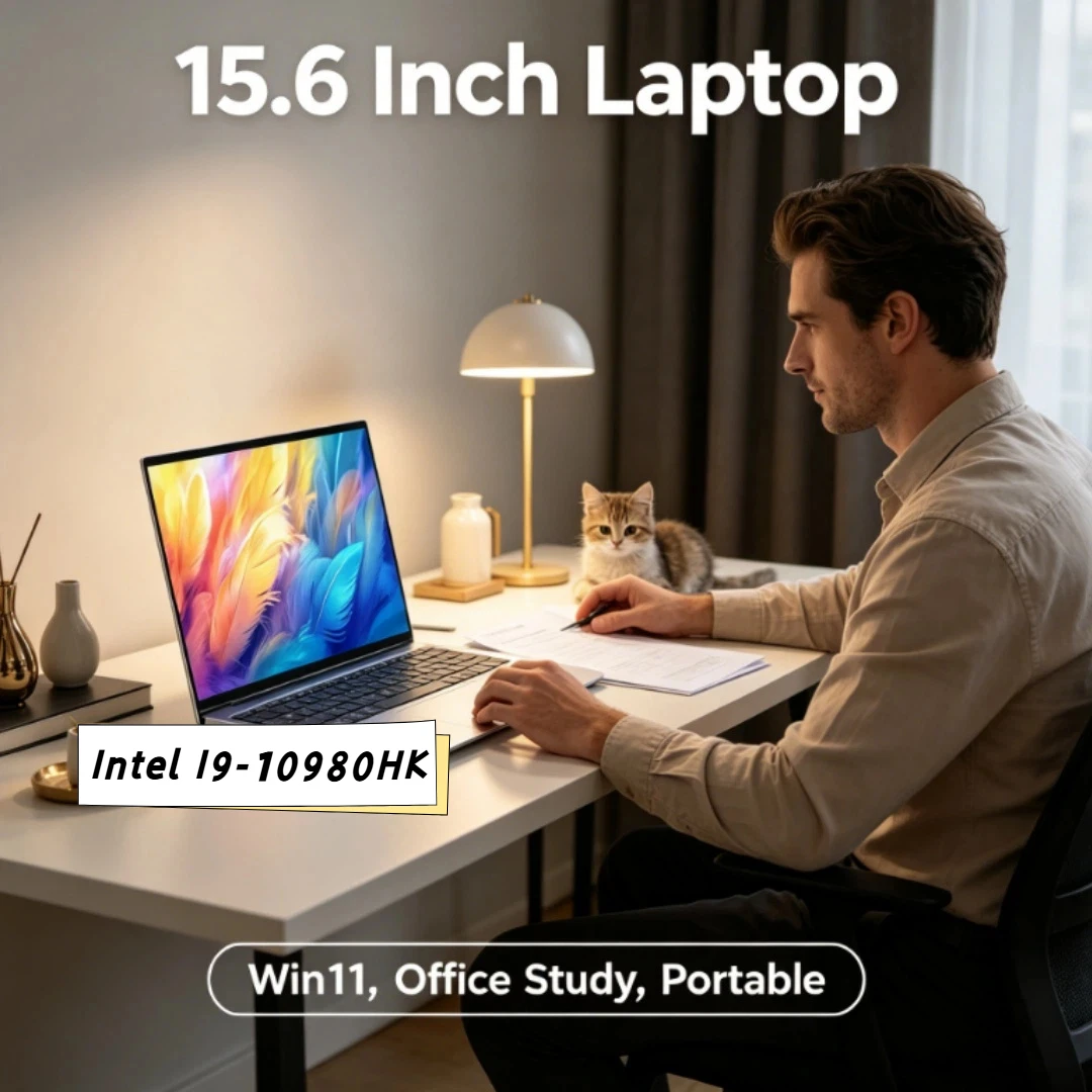 Slim Trendy Original 15.6" Laptop 120Hz Ultra-clear FHD IPS Screen Intel I9-10980HK 5000mAh 32GB/2TB SSD Backlit Keyboard
Slim Trendy Original 15.6" Laptop 120Hz Ultra-clear FHD IPS Screen Intel I9-10980HK 5000mAh 32GB/2TB SSD Backlit Keyboard