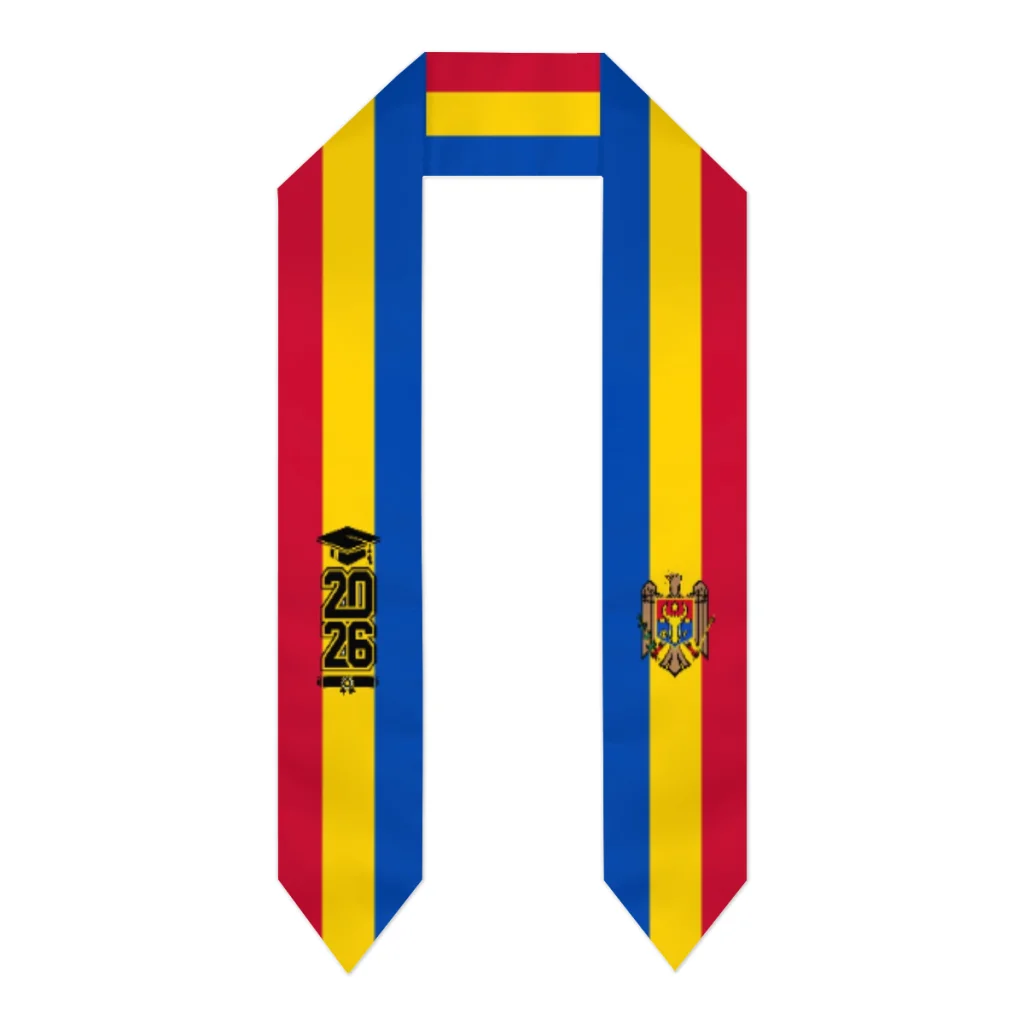 Class of 2026 Moldova Flag Scarf Graduation Sash Stole International Study Abroad Adult Unisex Party Accessory Top Print
Class of 2026 Moldova Flag Scarf Graduation Sash Stole International Study Abroad Adult Unisex Party Accessory Top Print