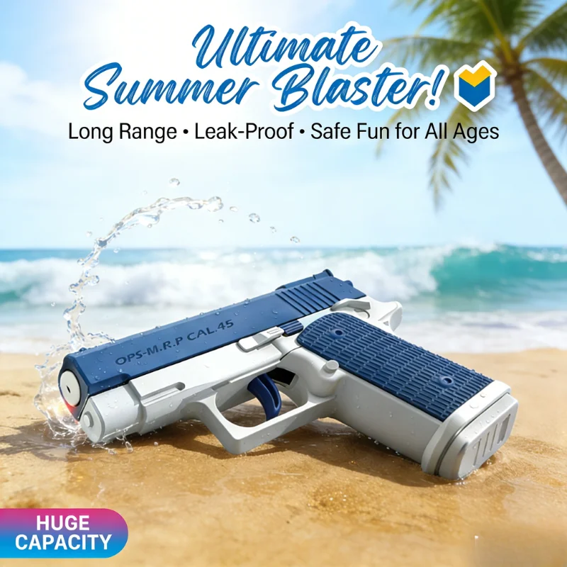 M1911 Water Gun Pistol Huge Capacity LeakProof Long Range Summer Blaster for Kids Adults Beach Pool Outdoor Water Fight Toy Game
M1911 Water Gun Pistol Huge Capacity LeakProof Long Range Summer Blaster for Kids Adults Beach Pool Outdoor Water Fight Toy Game