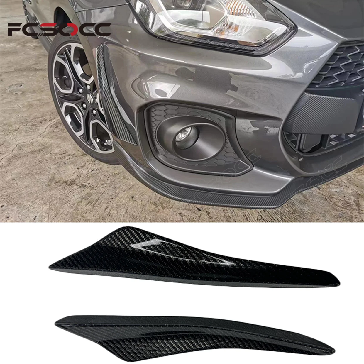 For 2018-2023 Suzuki Swift Sport ZC33S carbon fiber front bumper inner fiberglass front bumper divider Upgrade body kit
For 2018-2023 Suzuki Swift Sport ZC33S carbon fiber front bumper inner fiberglass front bumper divider Upgrade body kit
