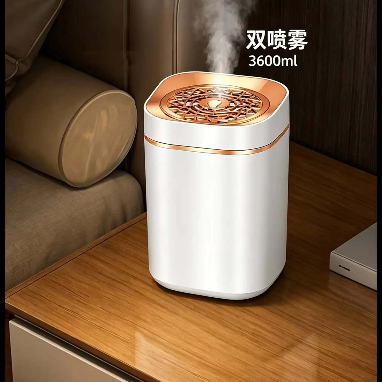 3.6L Large Capacity Humidifier with Night Light 2 Nozzle Essential Oil Diffuser for Home Office Air Moisturization with Fragranc
3.6L Large Capacity Humidifier with Night Light 2 Nozzle Essential Oil Diffuser for Home Office Air Moisturization with Fragranc