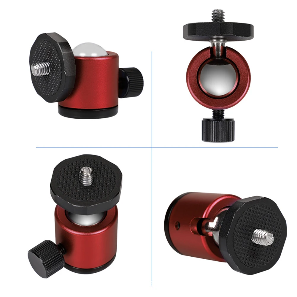 Tripod Ball Head Adapter Angle Adjustment 1/4in Screw 360° Ratatable Locking Knob Control For Tripod Cameras Photography Light
Tripod Ball Head Adapter Angle Adjustment 1/4in Screw 360° Ratatable Locking Knob Control For Tripod Cameras Photography Light