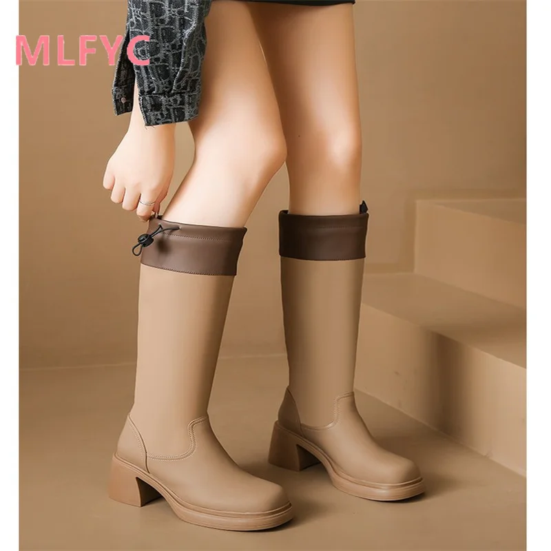 High heeled boots, women's thick heeled high heeled knight boots, new autumn 2023 fashion color matching women's boots
High heeled boots, women's thick heeled high heeled knight boots, new autumn 2023 fashion color matching women's boots