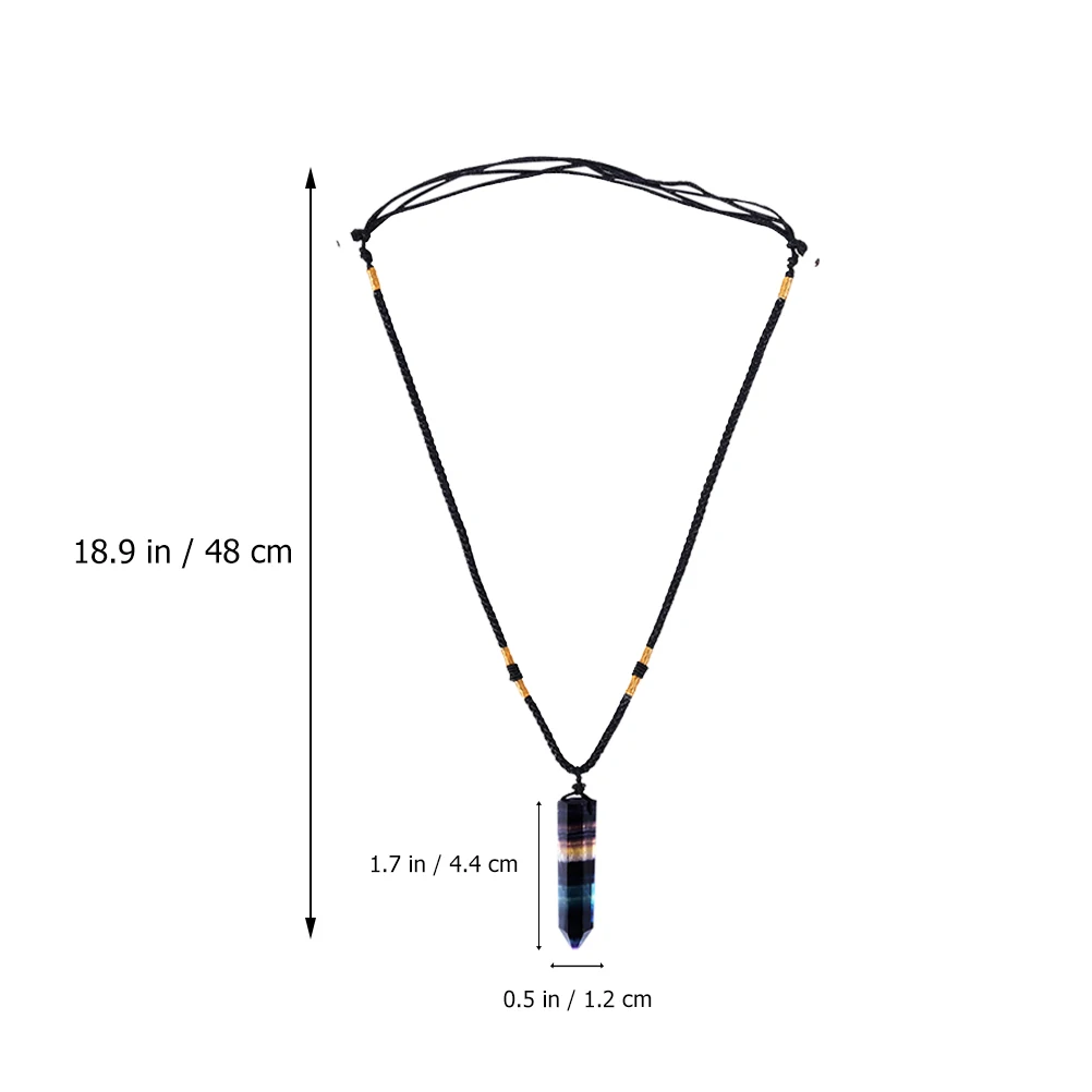 Colorful Fluorite Crystal Necklace Hexagonal Prism Sweater Chain Natural Boys Women Party Office Gift Jewelry Accessories
Colorful Fluorite Crystal Necklace Hexagonal Prism Sweater Chain Natural Boys Women Party Office Gift Jewelry Accessories