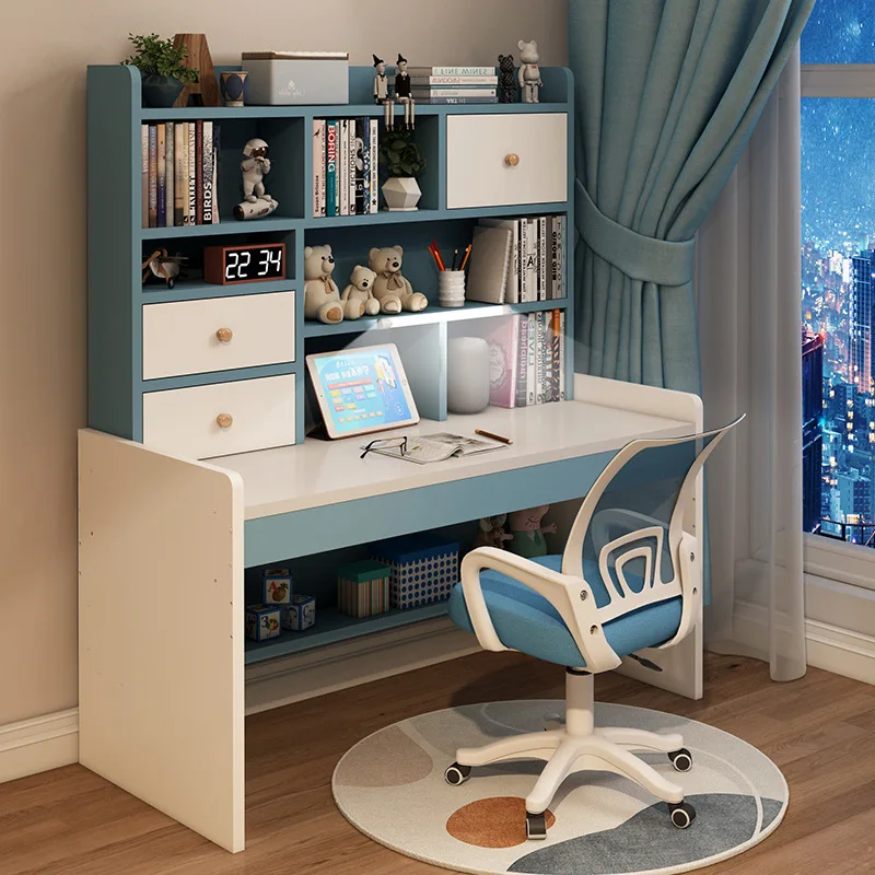 Children's desk bookshelf bookcase integrated primary school students bedroom writing table study table chair set household comp
Children's desk bookshelf bookcase integrated primary school students bedroom writing table study table chair set household comp