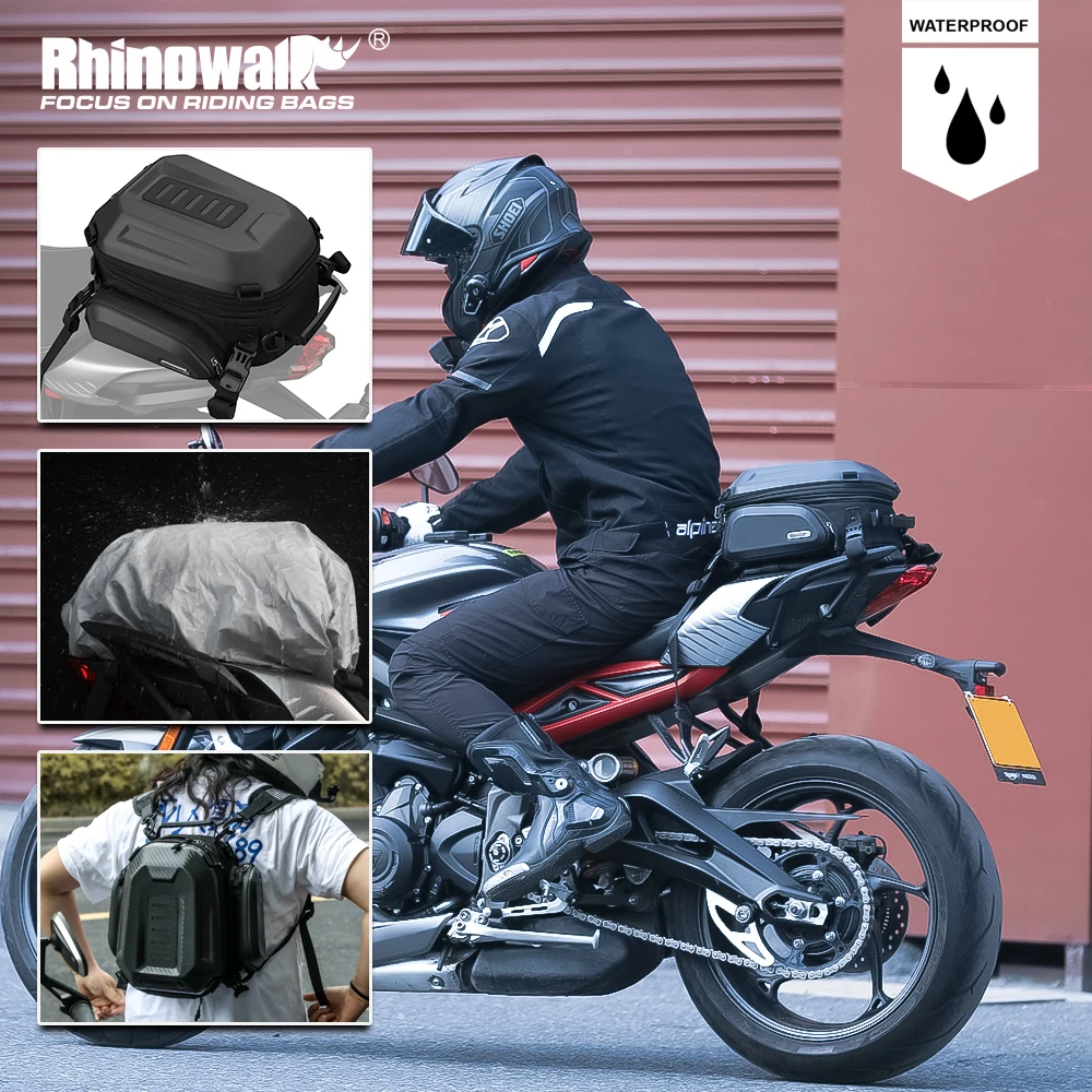 Rhinowalk Motorcycle Rear Seat Bag 12L-18L New Motor Hard Shell Backpack Outdoor Motocross Trunk Tail Bag Pannier Luggage
Rhinowalk Motorcycle Rear Seat Bag 12L-18L New Motor Hard Shell Backpack Outdoor Motocross Trunk Tail Bag Pannier Luggage