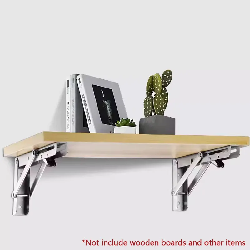 AOBT 2PCS Folding Angle Shelf Bracket Heavy Duty Triangle Stainless Steel Collapsible Shelf Bracket Table Work Bench Wall Mounte
AOBT 2PCS Folding Angle Shelf Bracket Heavy Duty Triangle Stainless Steel Collapsible Shelf Bracket Table Work Bench Wall Mounte