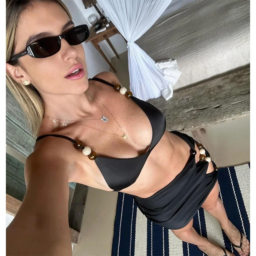 3 Pieces Push Up Bikinis 2025 Sexy Women Swimsuit Swimwear Female Solid Black Bikinis Set Bathing Suit Swimming Suits Beachwear
3 Pieces Push Up Bikinis 2025 Sexy Women Swimsuit Swimwear Female Solid Black Bikinis Set Bathing Suit Swimming Suits Beachwear