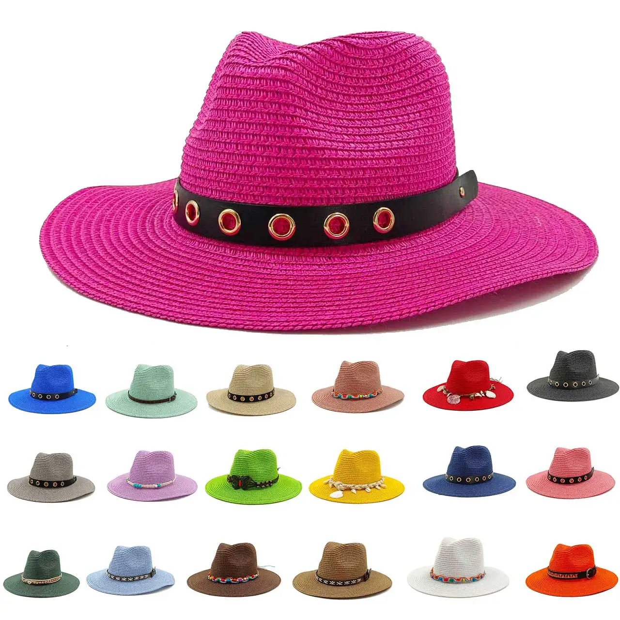 Summer straw hat new accessories jazz hat men and women straw hat summer outdoor sun hat wholesale hats for woman
Summer straw hat new accessories jazz hat men and women straw hat summer outdoor sun hat wholesale hats for woman