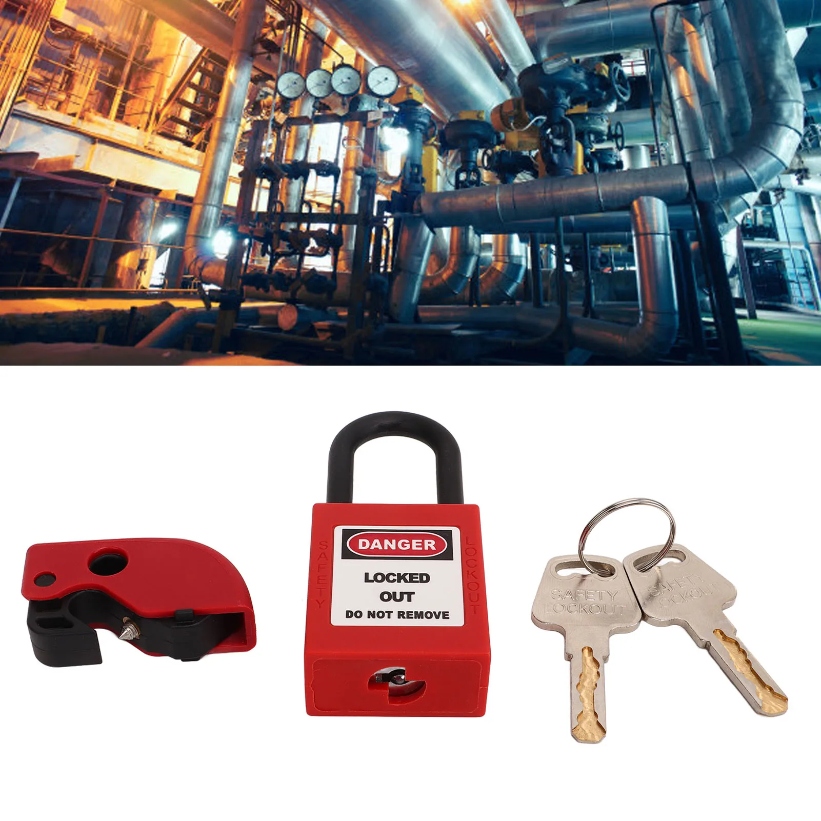 Circuit Breaker Lockout Device Set Nylon Brass Circuit Breaker Lockout Tool for Chemical for Explosive Places
Circuit Breaker Lockout Device Set Nylon Brass Circuit Breaker Lockout Tool for Chemical for Explosive Places