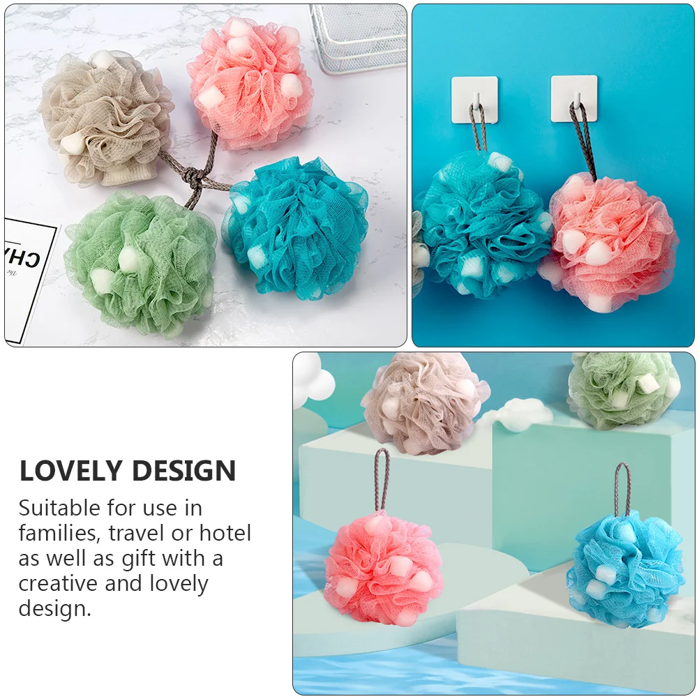 5pcs Bathing Scrubbers Premium Sponge Shower Balls Thick -Drying Exfoliating Lanyard Design Compact For Travel Home
5pcs Bathing Scrubbers Premium Sponge Shower Balls Thick -Drying Exfoliating Lanyard Design Compact For Travel Home