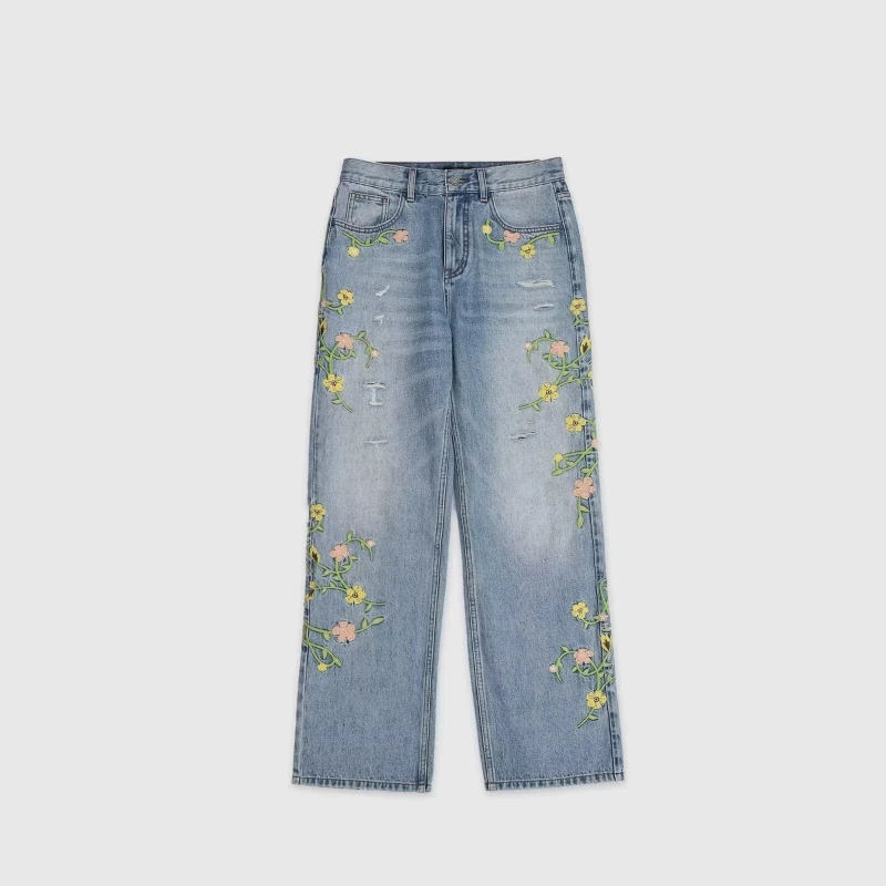 Embroidered Jeans Men's American Street Handsome Loose Straight High Street Trousers Rhinestones Cooling Pants 2000 Y2k Clothes
Embroidered Jeans Men's American Street Handsome Loose Straight High Street Trousers Rhinestones Cooling Pants 2000 Y2k Clothes