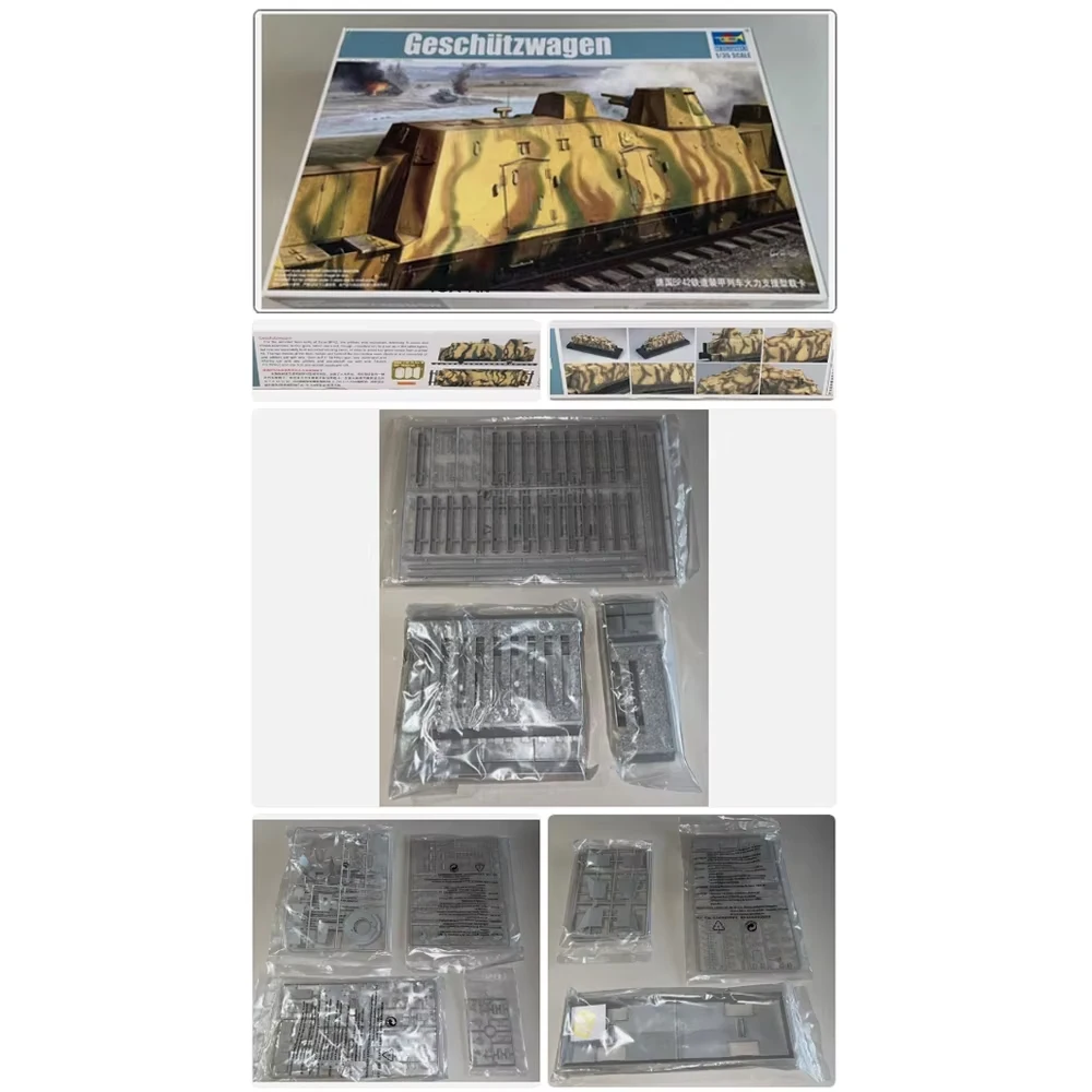 Trumpeter 01509 1:35 Scale BP42 BP-42 Railway Armored Train Geschutzwagen Cannon Rail Car Plastic Assembly Building Model Kit
Trumpeter 01509 1:35 Scale BP42 BP-42 Railway Armored Train Geschutzwagen Cannon Rail Car Plastic Assembly Building Model Kit