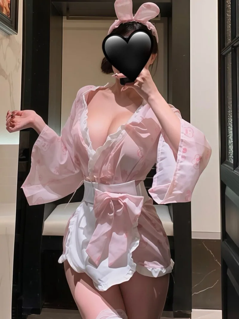 Сексуальный комбинезон с принтом кролика, милое платье горничной Pure Desire, милое платье с длинными рукавами и глубоким V-образным вырезом, карман-кенгуру, кружево с рюшами и бантом D3NM
Сексуальный комбинезон с принтом кролика, милое платье горничной Pure Desire, милое платье с длинными рукавами и глубоким V-образным вырезом, карман-кенгуру, кружево с рюшами и бантом D3NM