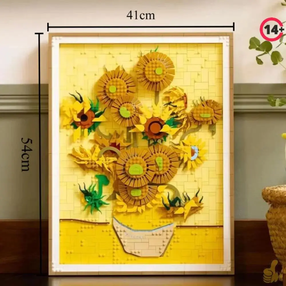 New 2615PCS Sunflower World-famous Art Painting Van Gogh Model Building Blocks Creative Decoration Draw Gift Christmas Gift
New 2615PCS Sunflower World-famous Art Painting Van Gogh Model Building Blocks Creative Decoration Draw Gift Christmas Gift